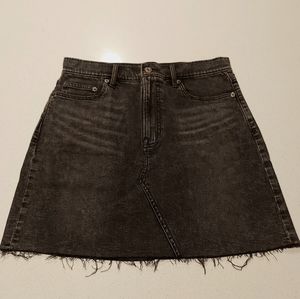 Gap Denim Miniskirt with Frayed Hem